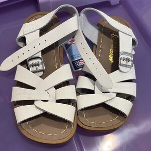 Kids White Sandals